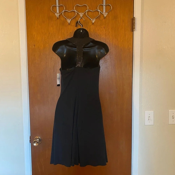 🆕 B Wear Too Black Racer Back Dress with Sequin Back - Picture 10 of 13